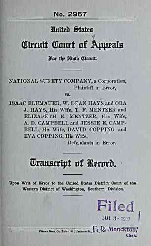 Document Title Page